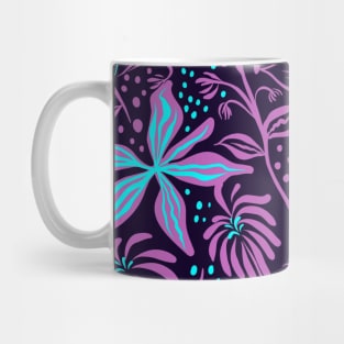 Purple Floral Mug